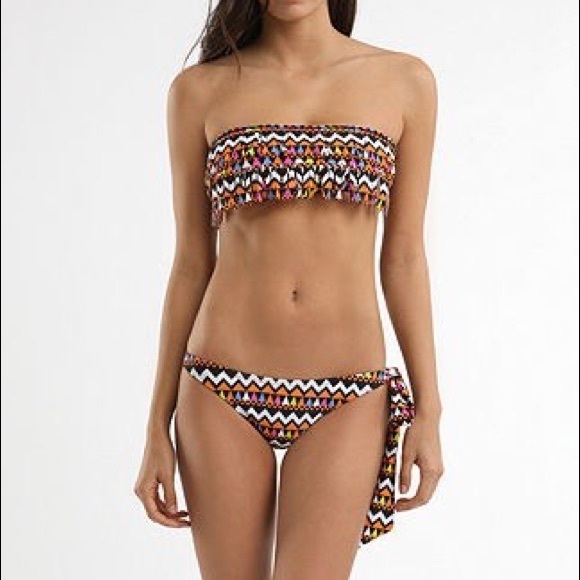 Boho Fringe Pacsun Bathing Suit Set - Picture 1 of 6